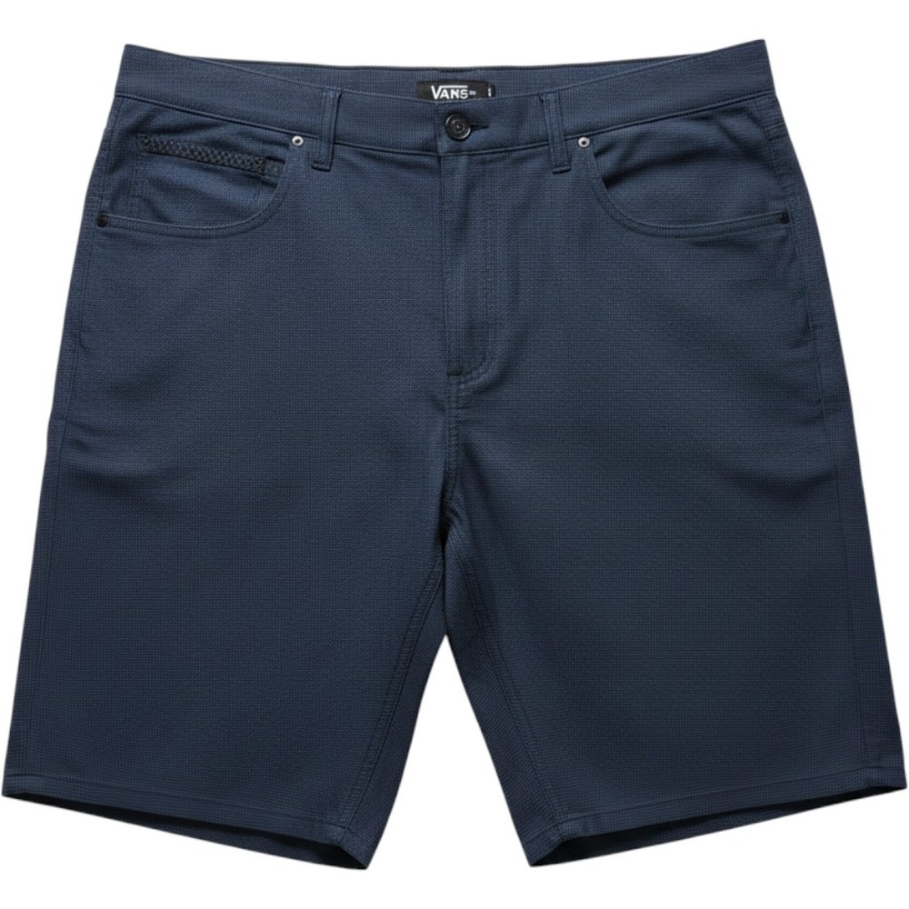 Vans Draco Shorts Men's 38 Raven Grey and Black Micro Check Cotton NWT